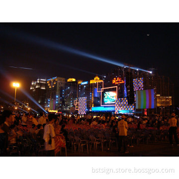 P6.67mm Waterproof High Brightness Outdoor Rental Full Color LED Sign